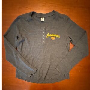 Washington Commanders official gear womens Large thermal long sleeve top snap